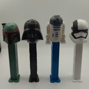 Star Wars Character Pez Dispenser Set - Black, Blue, Green, White